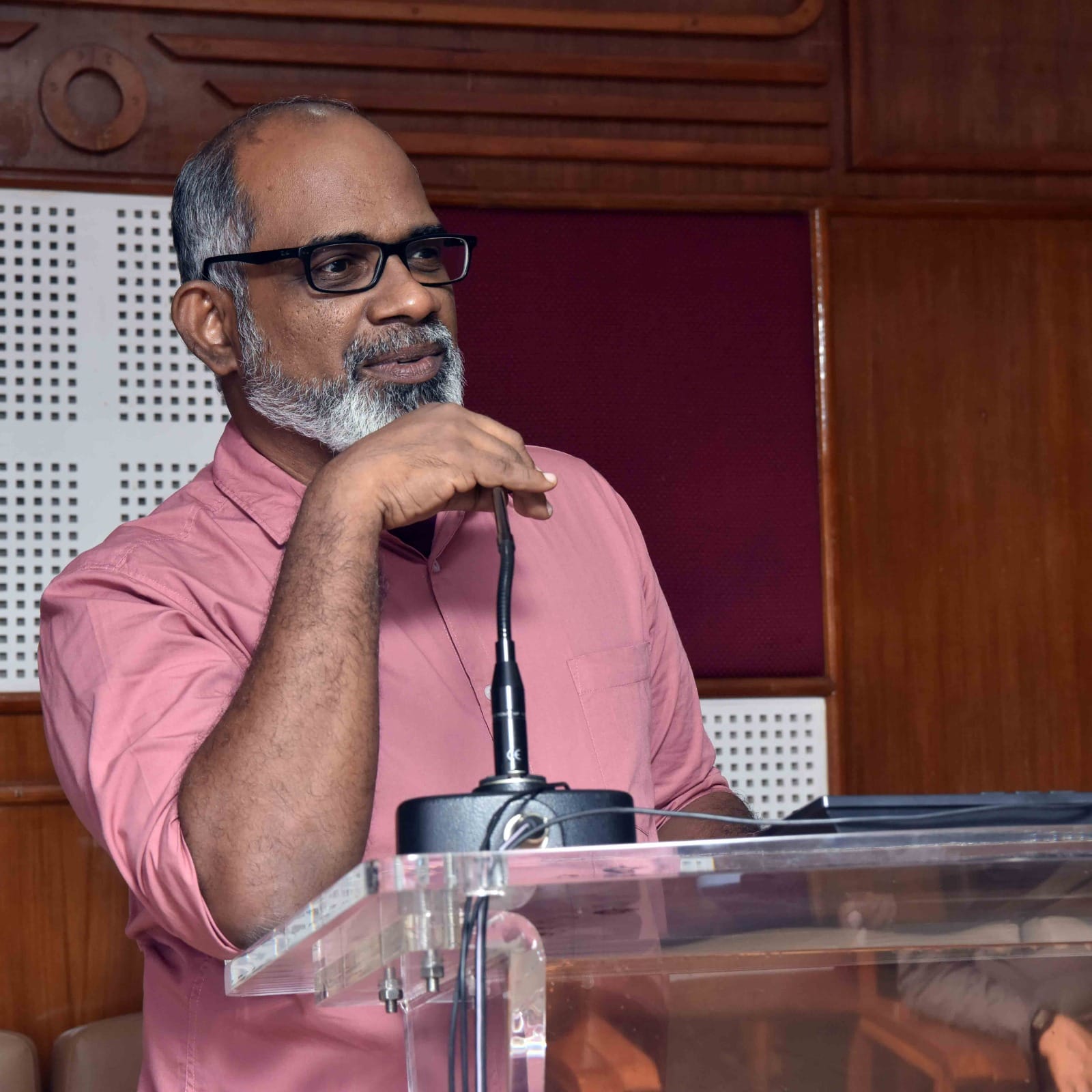 Dr. C. Anandharamakrishnan, Director, CSIR-NIIST interacting with Tata ELXSI, Trivandrum as part of Eco- campus activity Phase III , A CSR initiative by Tata ELXSI