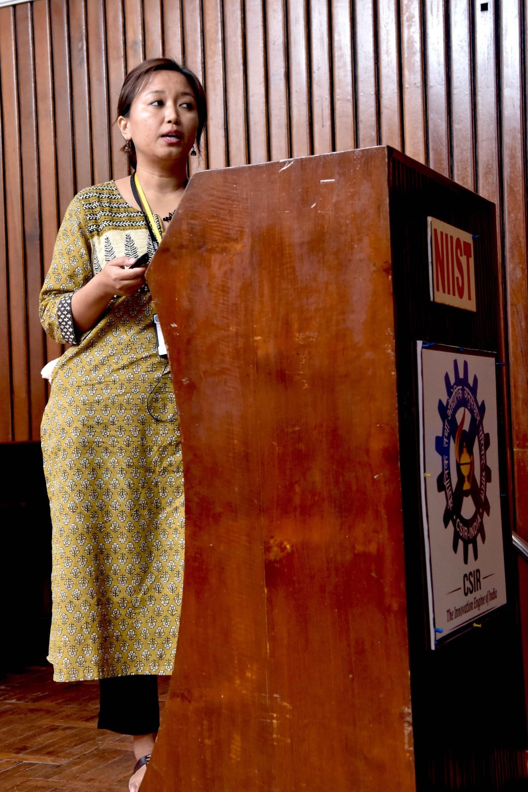 As part of the Institute Seminar series, Dr. Knawang Chhunji Sherpa, Scientist, MPTD delivering a talk on "Application of fungi in biofuels and biopolymer production"