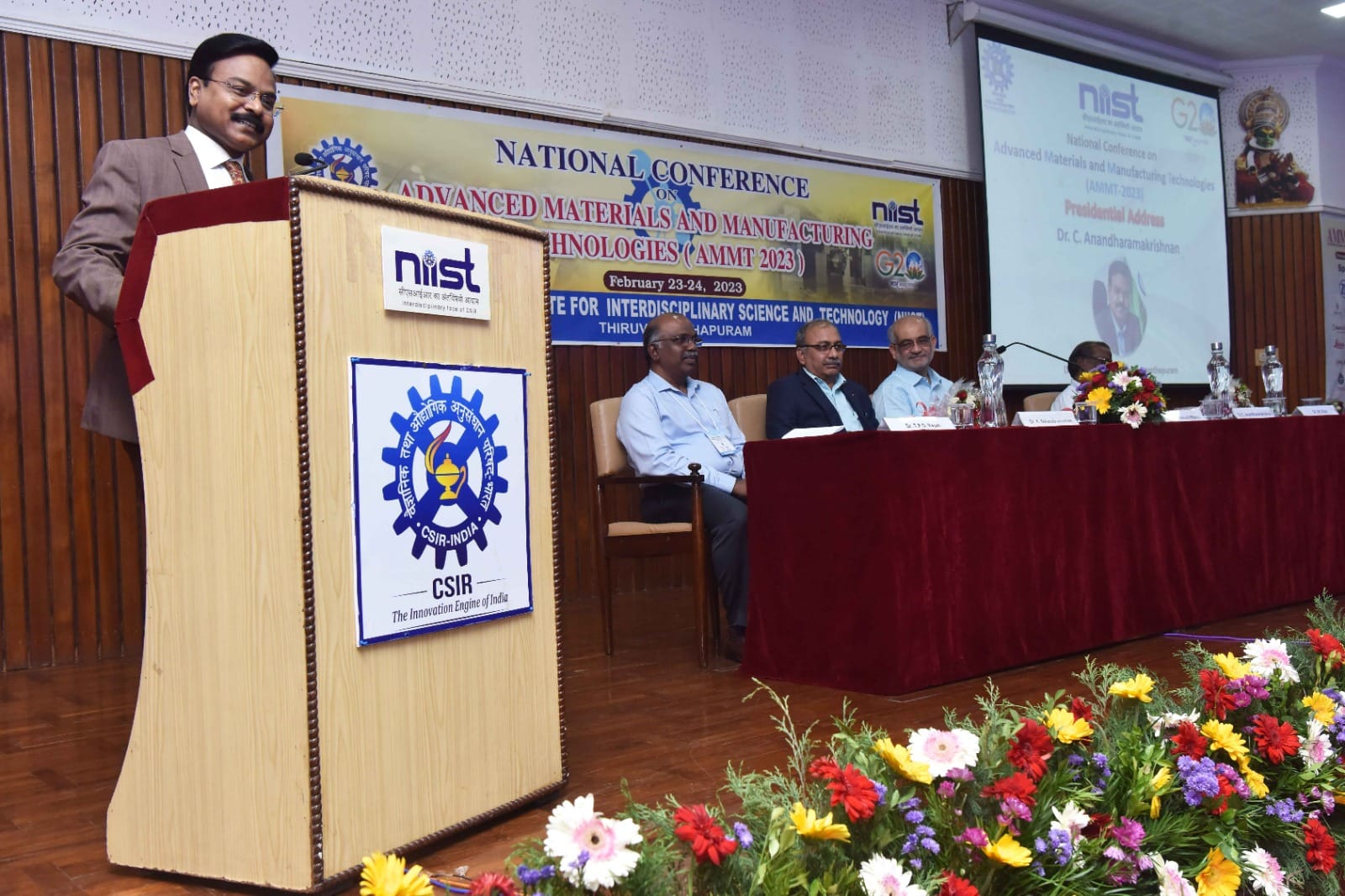 Inauguration of National Conference on Advanced Materials and Manufacturing Technologies (AMMT 2023) at CSIR-NIIST, 23-24 February 2023